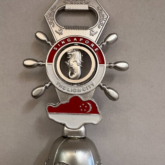 Bell Table Decor Bottle Opener Paper Holder Metal 4.5" - Picture 3 of 9